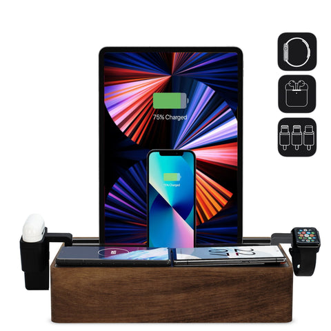 ALLDOCK Wireless Family Walnut & Black Package