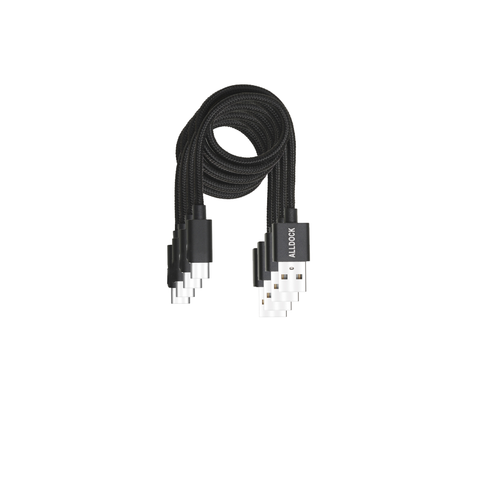 4 Cable Value Pack - C-Type PD Black (For iPad/MacBook/iPhone 15/Samsung)