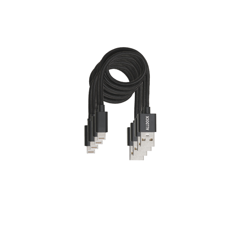 4 Cable Value Pack - Apple Lightning Black